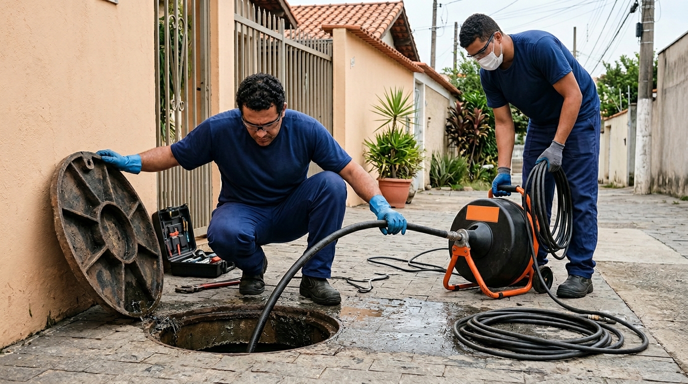 Desentupimento de esgoto em São Luís-MA